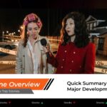 Reuters Template - Headline overview slide to present today's top news stories with reporter images