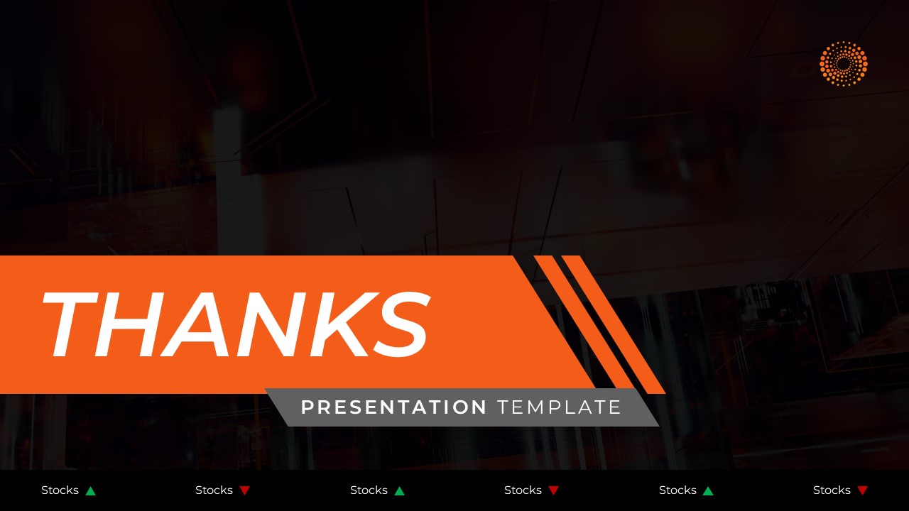 Reuters Template - Thank you closing slide to end news presentations and broadcasts professionally