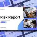 Risk Report Template - Professional cover slide to introduce your 2026 risk assessment presentation