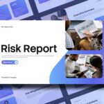 Risk Report Template - Professional cover slide to introduce your 2026 risk assessment presentation