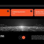 SEO Report Template - Backlink analysis slide tracking link acquisition, referring domains, and authority building progress