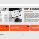SEO Report Template - Competitor analysis slide comparing traffic, keyword gaps, and competitive positioning insights