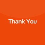 SEO Report Template - Professional thank you slide to conclude your SEO presentation with modern orange design