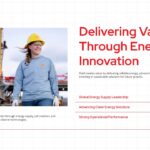 Shell Energy Innovation Template - female worker image with content sections