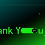 Social Media Report Template - Professional thank you closing slide with gradient design and social media icons