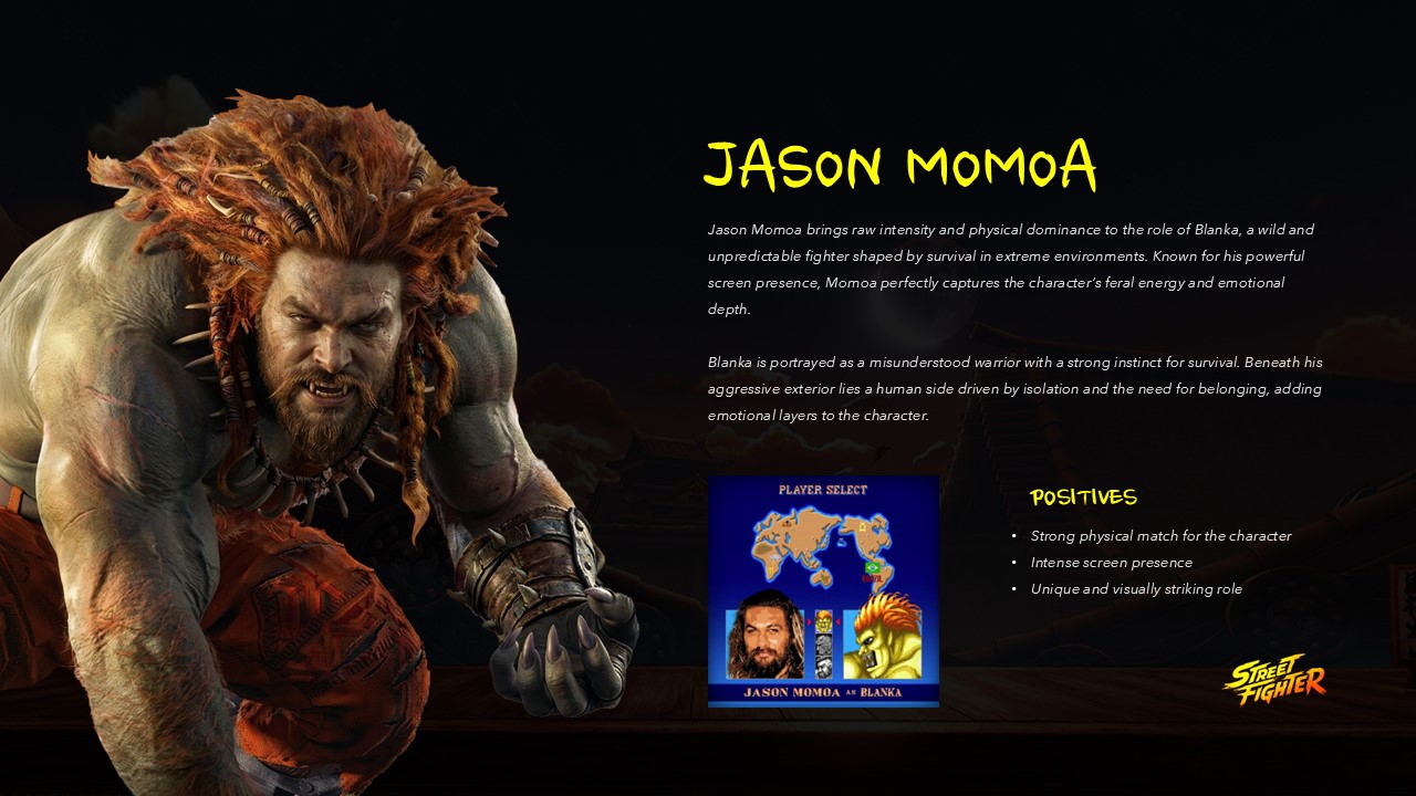 Street Fighter Movie Template - PowerPoint and Google Slides