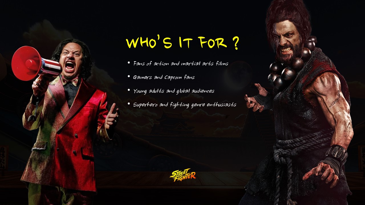 Street Fighter Movie Template - PowerPoint and Google Slides