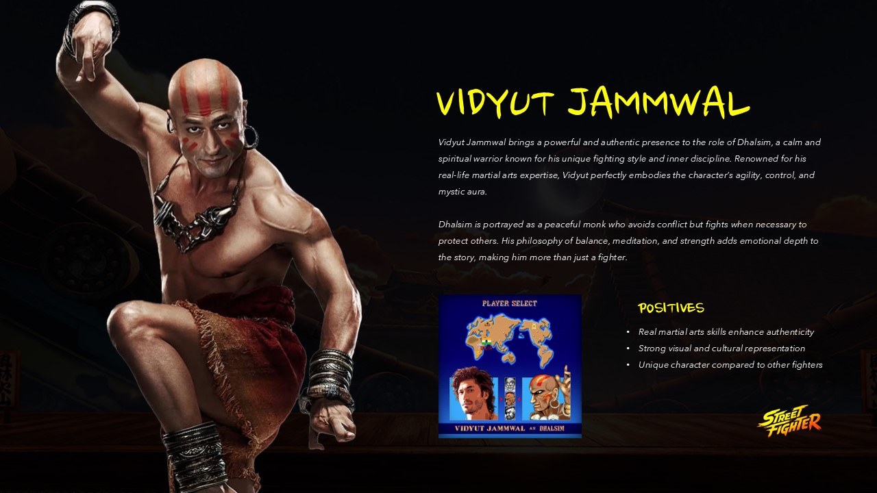 Street Fighter Movie Template - PowerPoint and Google Slides