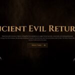 The Mummy Movie Template - Story introduction slide with text content and mummified hands framing design