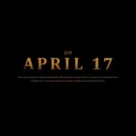 The Mummy Movie Template - Release date announcement slide with large gold April 17 typography