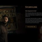 The Mummy Movie Template - Plot slide featuring newspaper headline and character portrait with story text