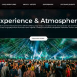 Tomorrowland Experience Slide - Full-width immersive festival atmosphere with centered emotional content and discovery prompt
