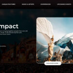 Tomorrowland Impact Slide - Dramatic performer imagery paired with worldwide influence content and impact bullet points