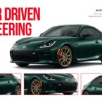 Toyota power engineering template - slide to highlight GR86 sports performance with detailed vehicle photography