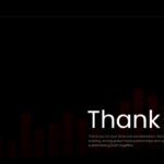 Trade Business Plan Template - Elegant closing slide with centered gratitude message and subtle background patterns