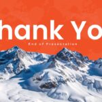 Travel Agency Business Plan Template - Thank you closing slide with mountain landscape and professional design