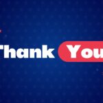 Quiz Thank You Conclusion - Patriotic closing slide with flag rocket graphic and festive star decorations