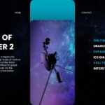 Voyager 2 Legacy Template - Spacecraft image highlighting mission impact and continuing journey