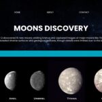 Moons Discovery Template - Five Uranus moons with actual photographs and geological features