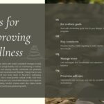 Wellness Tips - Hands nurturing plant growth with four practical wellness improvement strategies