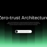 Zero Trust Architecture template - professional title slide to introduce cybersecurity presentations
