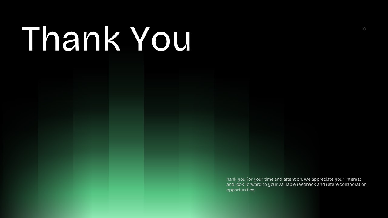 Zero Trust Architecture template - professional thank you slide to close cybersecurity presentations