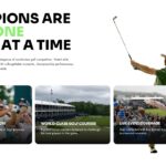 US Open Golf Template - Three feature cards layout