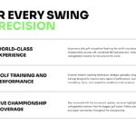 US Open Golf Template - Training precision slide with golf club