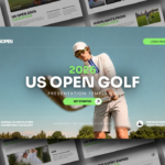 US Open Golf 2026 Template - Complete slide deck preview