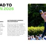 US Open Golf Template - Tournament journey split layout