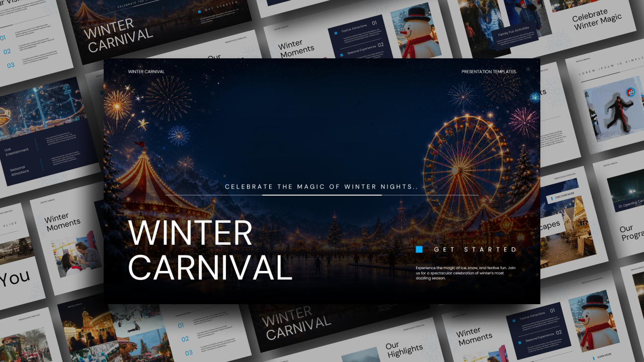 winter carnival theme template