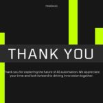 AI Automation Template - Professional thank you slide for closing AI and technology presentations