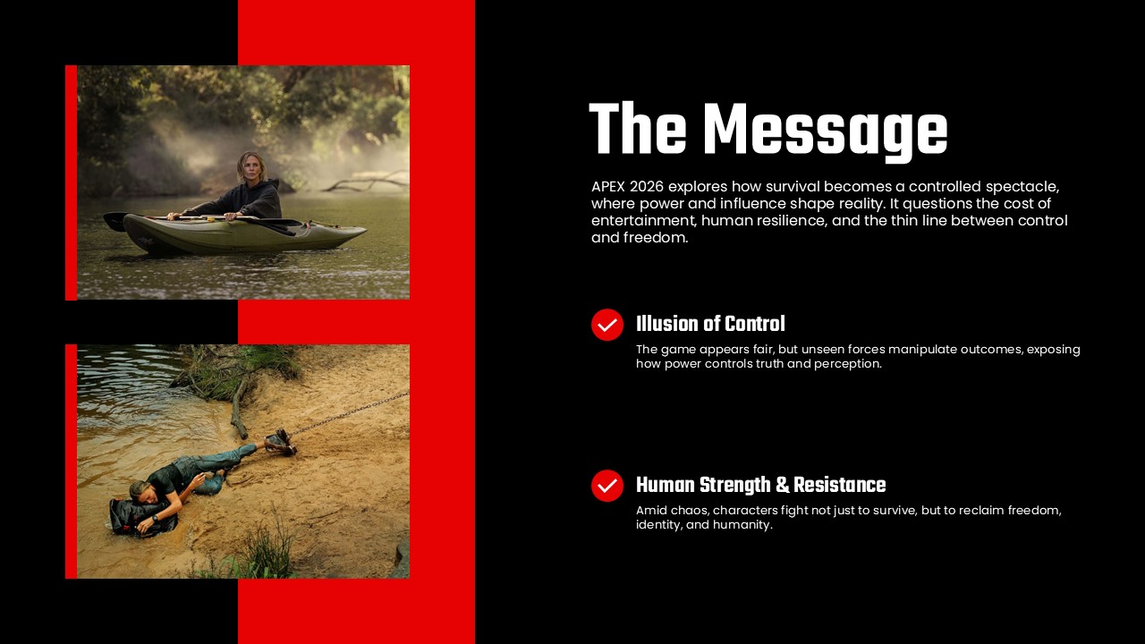 Apex Movie Template - Message slide to convey your film's core themes and social commentary