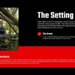Apex Movie Template - Setting slide to describe your film's world and environment with atmospheric visuals