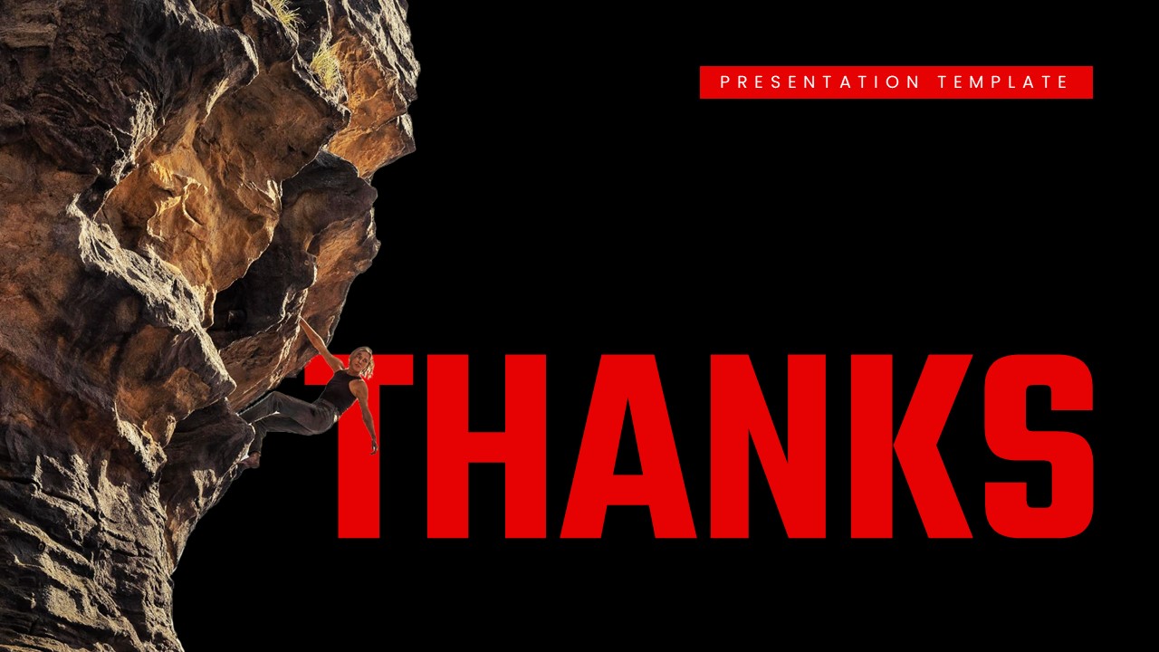 Apex Movie Template - Thank you slide to conclude presentations with dramatic imagery and appreciation