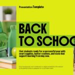 Back to School Template - Title slide to open presentations about student preparation and academic success