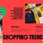 Back to School Template - Shopping trends slide to present purchasing recommendations and market insights