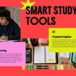 Back to School Template - Study tools slide to showcase digital learning resources and organizational supplies