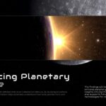 BepiColombo Mission Template - Science significance slide with Mercury and solar flare split-screen design
