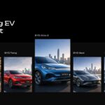 BYD EV Range - Five vehicle models including Han, Tang, Atto 3