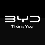BYD Thank You - Minimalist closing slide with logo