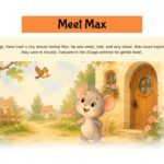 Courage Template - Meet Max character introduction slide