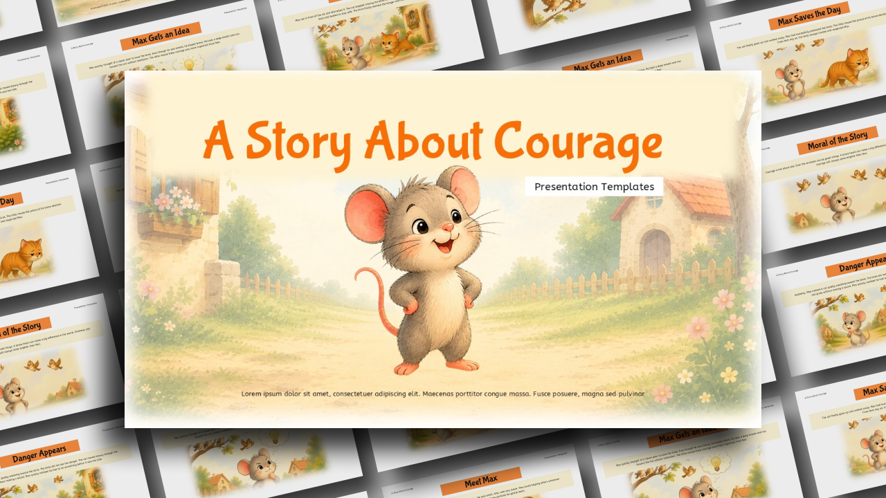 Courage Storyboard Overview - Complete template grid layout