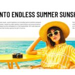 Endless Sunshine Template - hero slide with woman by ocean