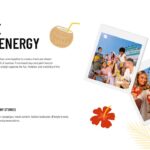 Summer Energy Template - content slide with sun icon and photos