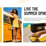 Summer Spirit Template - split layout with stats and lifestyle photos