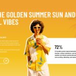 Tropical Vibes Template - orange background with 72% statistic