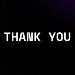 Data Visualization Template - Thank you closing slide with geometric design
