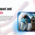 Ebola Virus Template - global impact slide with healthcare worker image and challenge descriptions