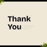Ecosystem Education Template - thank you slide with centered bold typography and natural foliage border frame
